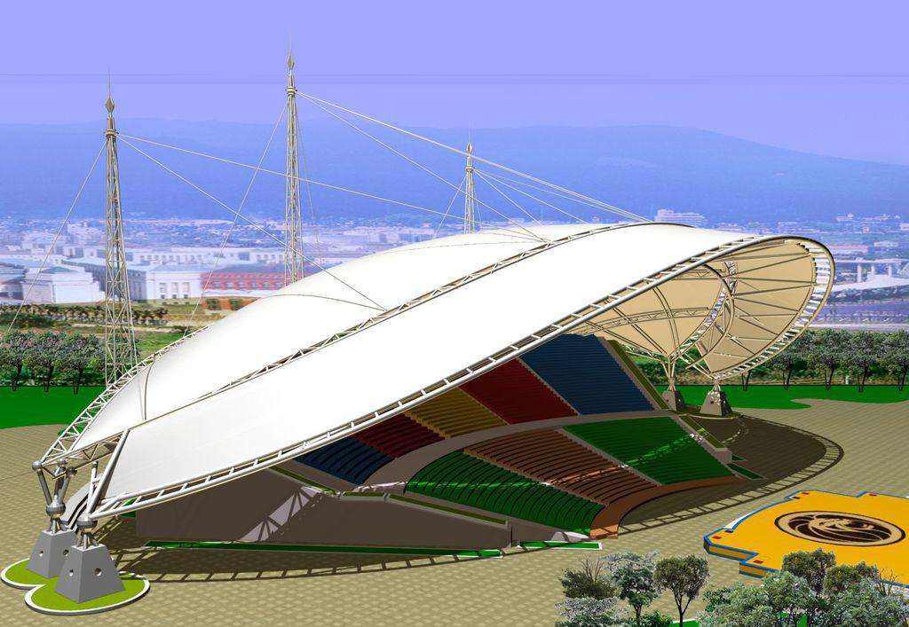 局部雙層張弦球面網殼專利與新型膜材料制造的技術融合